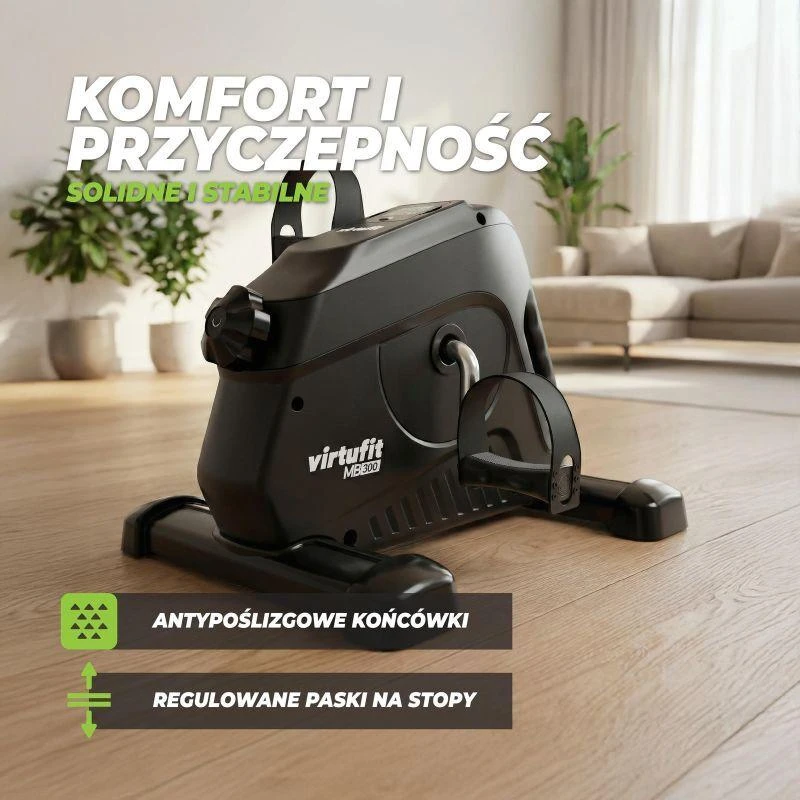 VIRTUFIT V3 SĖDIMAS DVIRATIS / TRENIRUOKLIS SU RANKENA IR KOMPIUTERIU