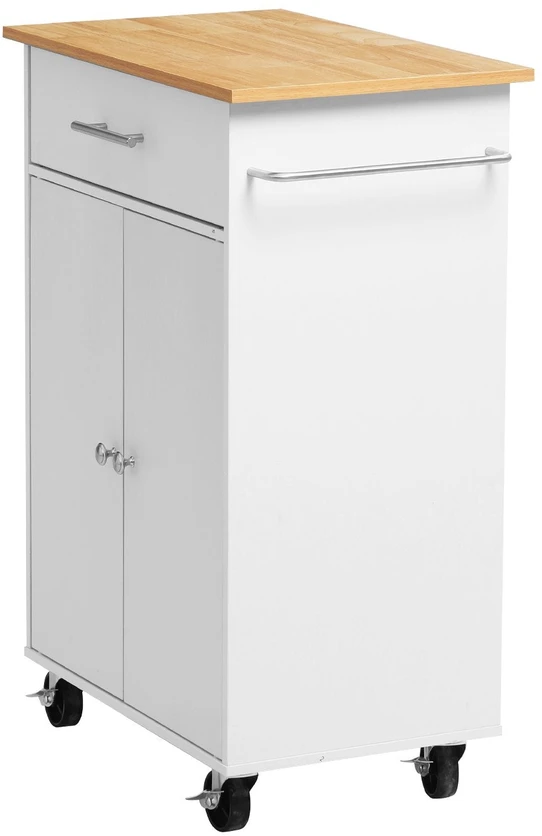 Virtuvės salelė-vežimėlis VEVOR SS-SHX-01, 631 mm pločio
