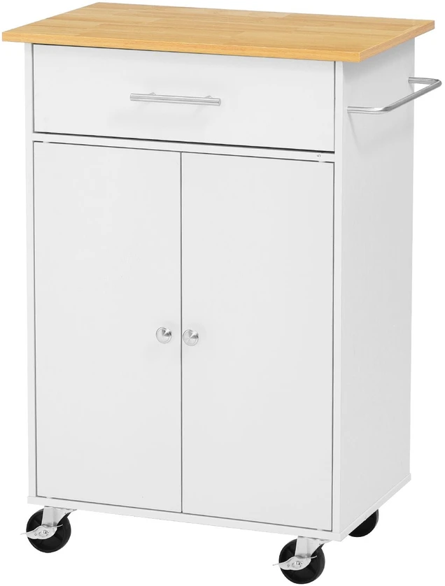Virtuvės salelė-vežimėlis VEVOR SS-SHX-01, 631 mm pločio