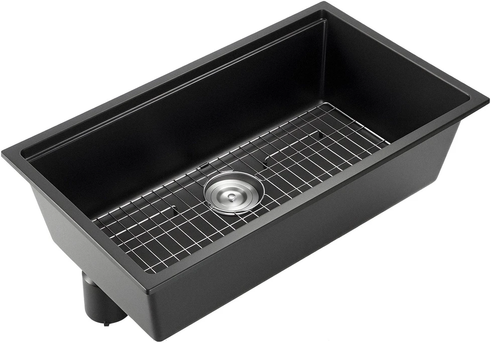 VEVOR 84 cm granito virtuvinė kriauklė po stalviršiu