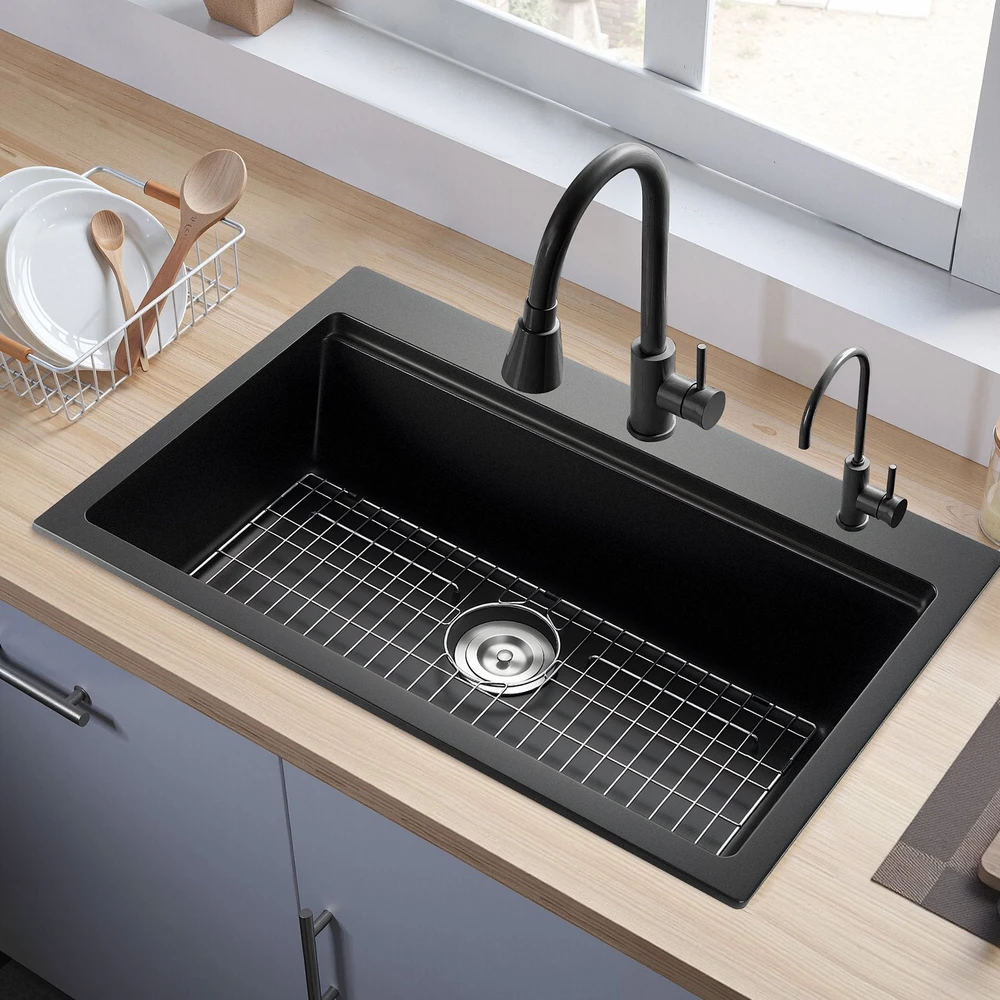 VEVOR 84 cm granito plautuvė virtuvei