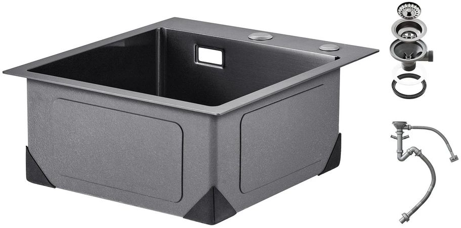 VEVOR Virtuvės kriauklė 40 cm vienos dubenėlės