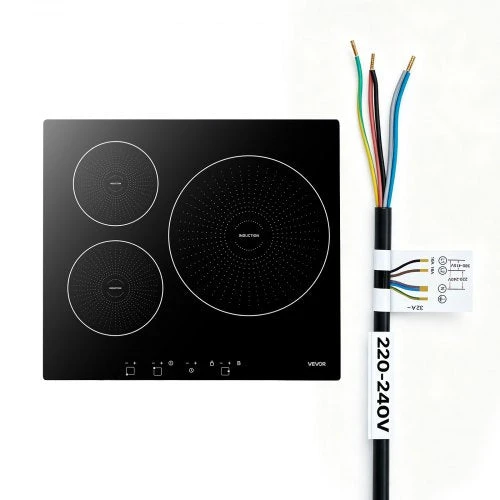 VEVOR Indukcinė kaitlentė 60 cm, 3 zonos