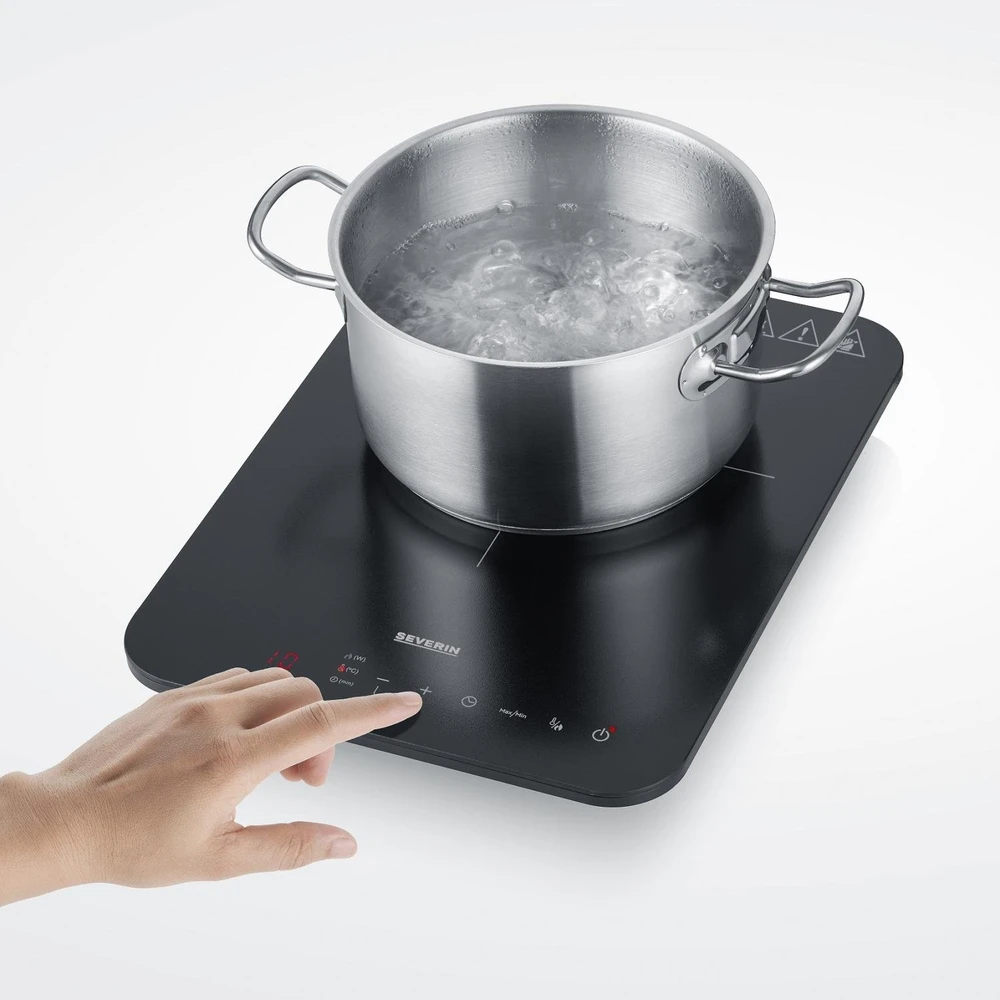 Severin KP 1032 Vienos kaitvietės indukcinė kaitlentė, juoda matinė