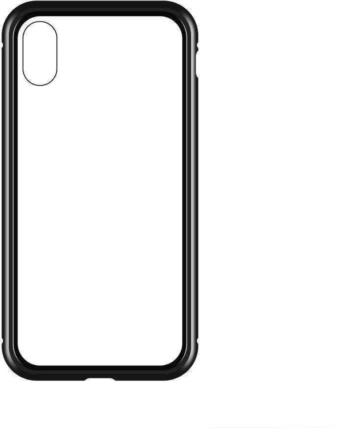 Wozinsky Full Magnetic Visas korpusas priekyje ir gale su įmontuotu stiklu Samsung Galaxy A72 4G dėklas telefonui skaidrus