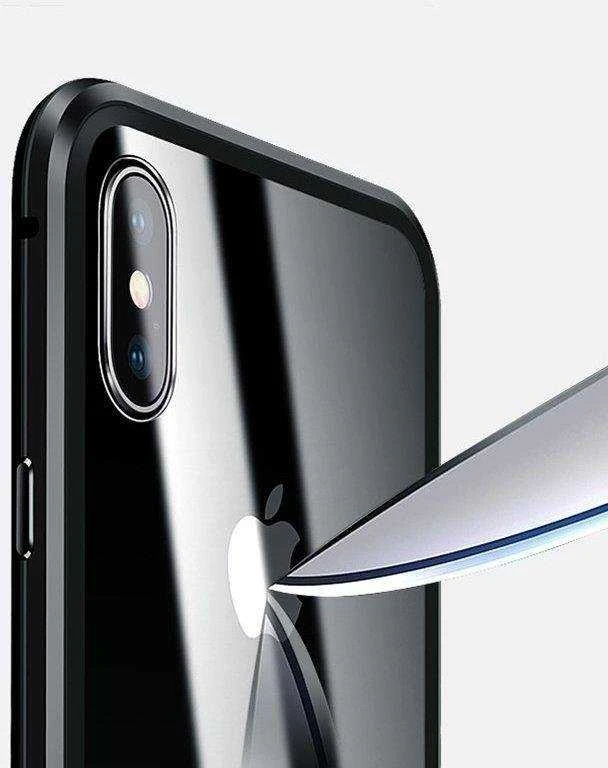 Wozinsky Full Magnetic Full Body Front and Back with built-in glass Vivo X60 dėklas telefonui juodos spalvos-dėklas telefonui skaidrus