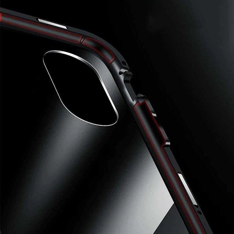 Wozinsky Full Magnetic Full Body Front and Back with built-in glass Vivo X60 dėklas telefonui juodos spalvos-dėklas telefonui skaidrus