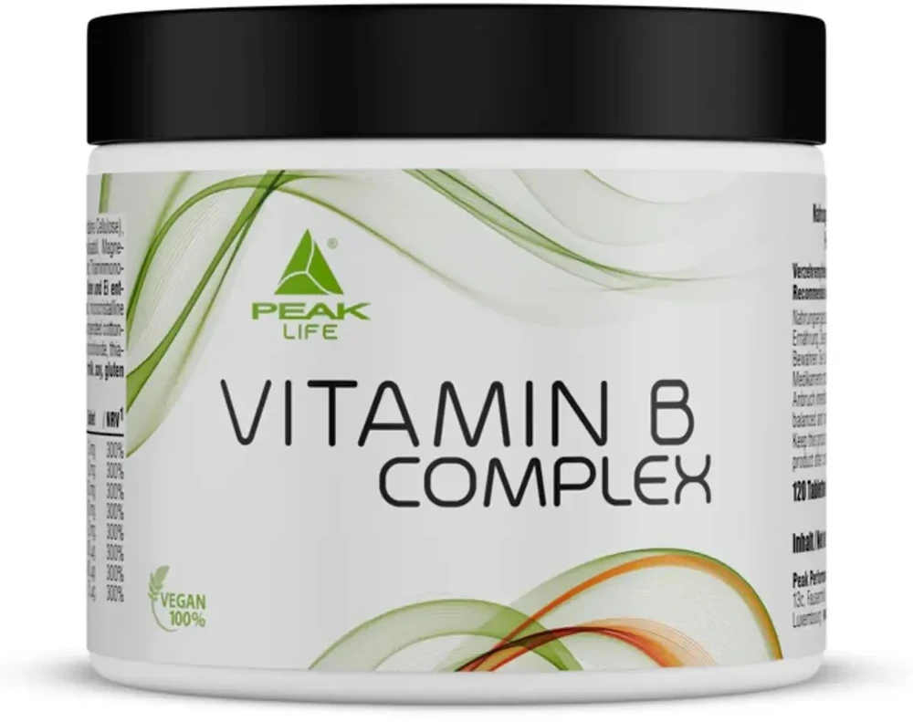 Vitaminas B kompleksas Peak Life 120 tablečių