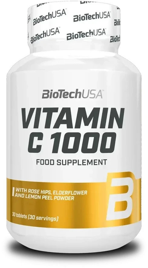 BioTech Vitaminas C 1000mg - 30 Tablečių