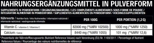 Sinob Vitaminas C Kalsio Askorbatas Milteliai 250g