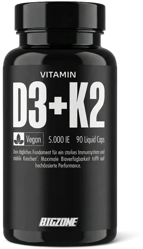 Big Zone Vitaminas D3 + K2 90 Kapsulių