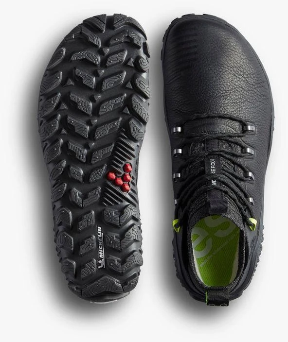 Vivobarefoot MAGNA FOREST ESC moteriški minimalistiniai žygio batai, OBSIDIAN/LIME (209082-02)