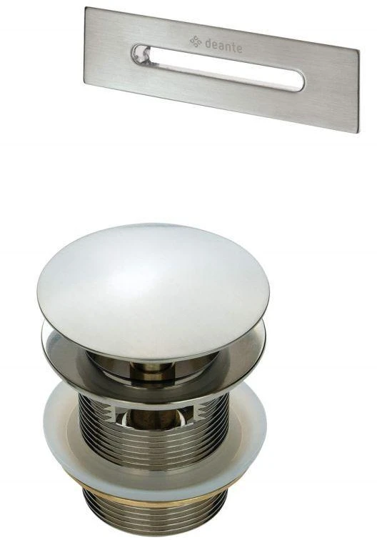 Deante klik-klak vonios dangtelis su persipylimo apdaila, KYY_F10B, Brushed steel