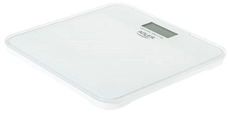 Virtuvinės svarstyklės Adler | Vonios svarstyklės | AD 8183 | Didžiausias svoris (keliamoji galia) 180 kg | Tikslumas 100 g | Baltas