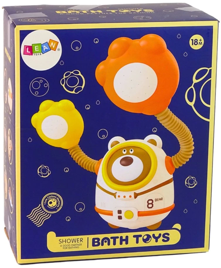 Lean Toys Vandens žaislas meškiukas su dušu, 73 cm