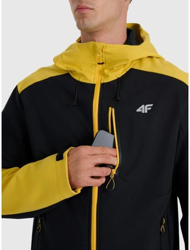 Vyriška 4F 4FRAW25TSOFM506-71S softshell striukė su vėjui atsparia 8000 membrana