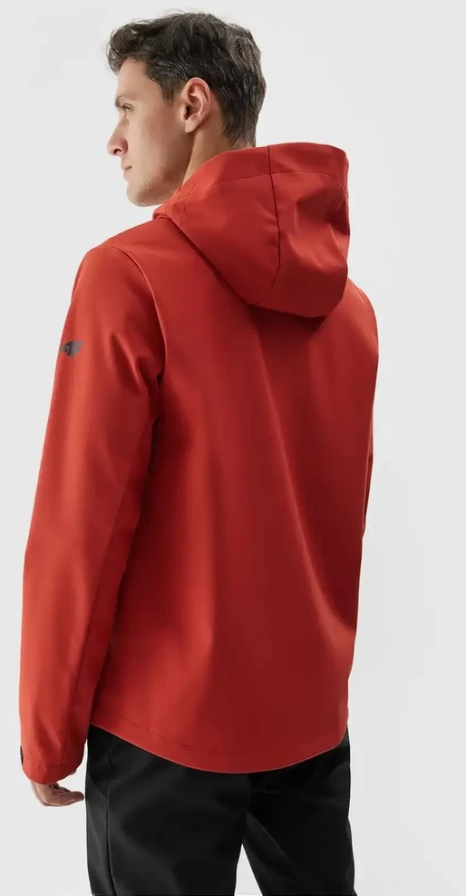 Vyriška 4F“ raudona softshell striukė su gobtuvu