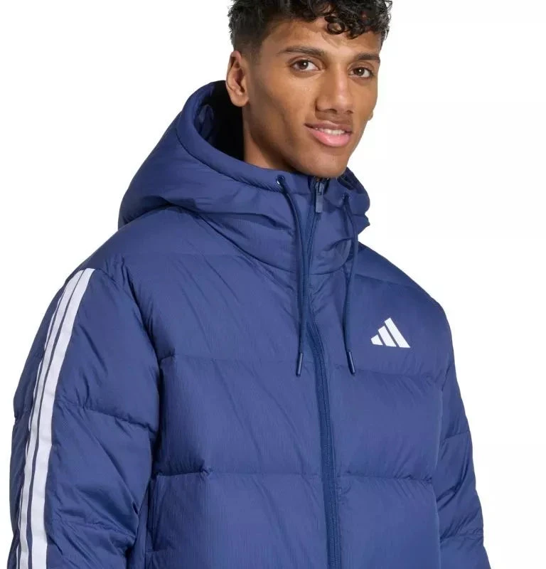 Vyriška adidas Ess 3S PD HD J striukė tamsiai mėlyna JX7799