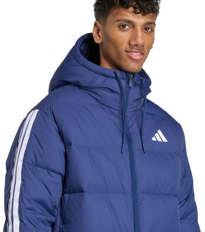 Vyriška adidas Ess 3S PD HD J striukė tamsiai mėlyna JX7799