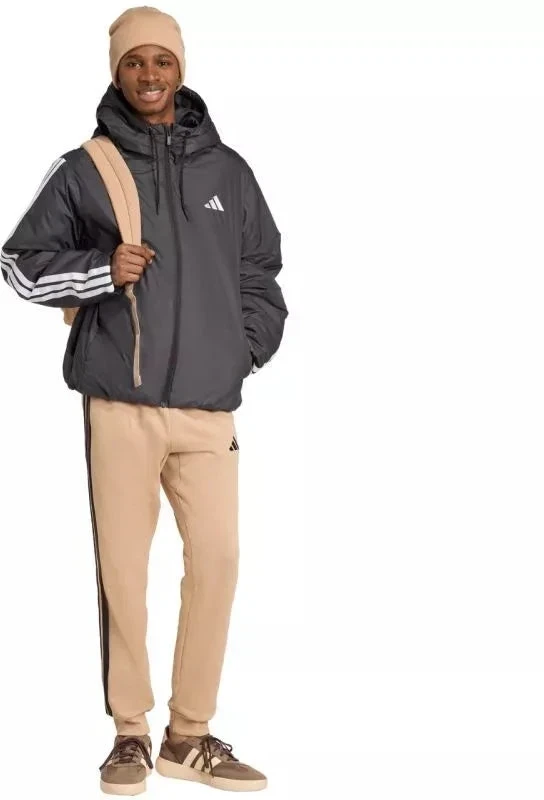 Vyriška adidas Essentials Climawarm 3-Stripes striukė su gobtuvu, juoda JM4042