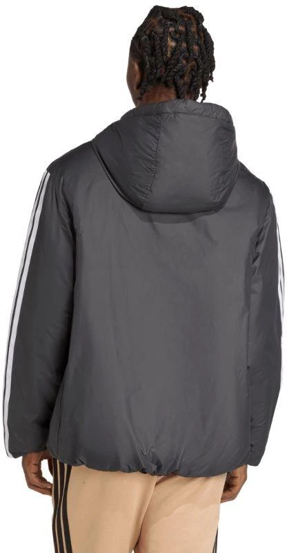 Vyriška adidas Essentials Climawarm 3-Stripes striukė su gobtuvu, juoda JM4042