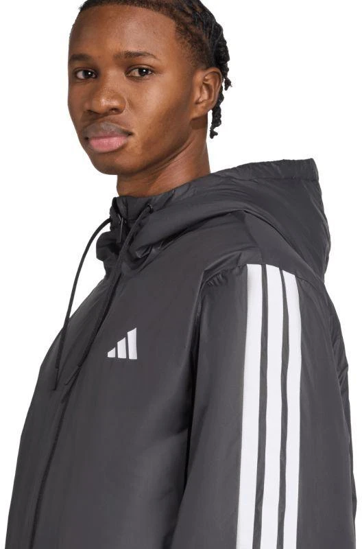Vyriška adidas Essentials Climawarm 3-Stripes striukė su gobtuvu, juoda JM4042