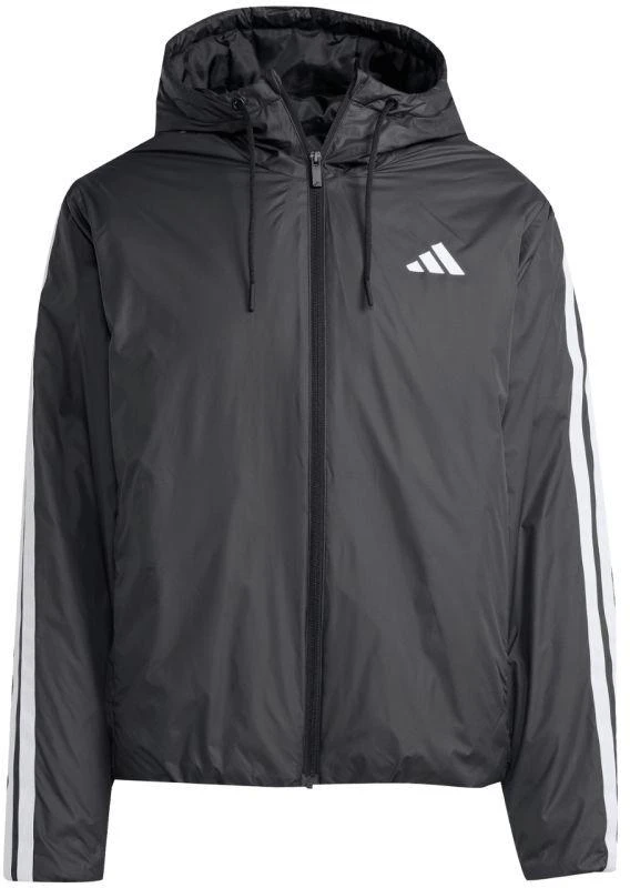 Vyriška adidas Essentials Climawarm 3-Stripes striukė su gobtuvu, juoda JM4042