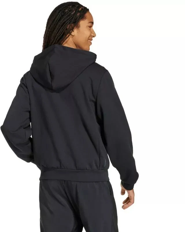 Vyriška adidas Essentials Climawarm hibridinė pūkinė striukė su gobtuvu, juoda KA5251