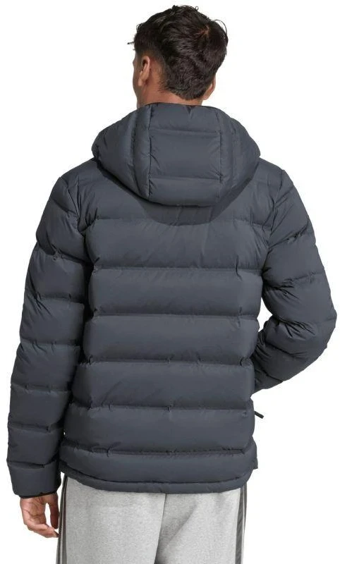 Vyriška adidas Helionic Climawarm tamprumo striukė su gobtuvu, juoda JN2114