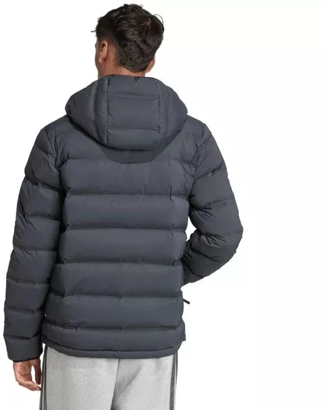 Vyriška adidas Helionic Climawarm tamprumo striukė su gobtuvu, juoda JN2114