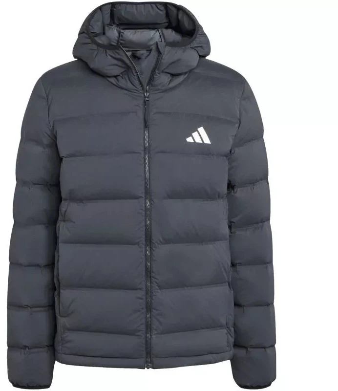 Vyriška adidas Helionic Climawarm tamprumo striukė su gobtuvu, juoda JN2114