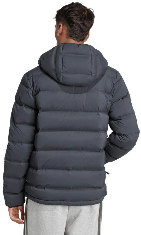 Vyriška adidas Helionic Climawarm tamprumo striukė su gobtuvu, juoda JN2114