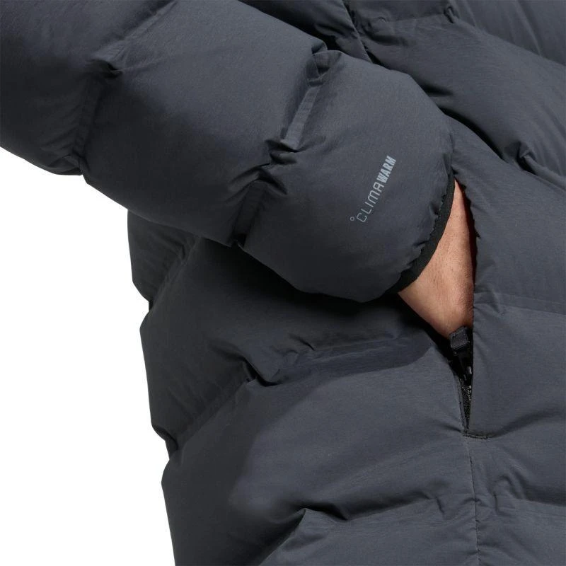 Vyriška adidas Helionic Climawarm tamprumo striukė su gobtuvu, juoda JN2114