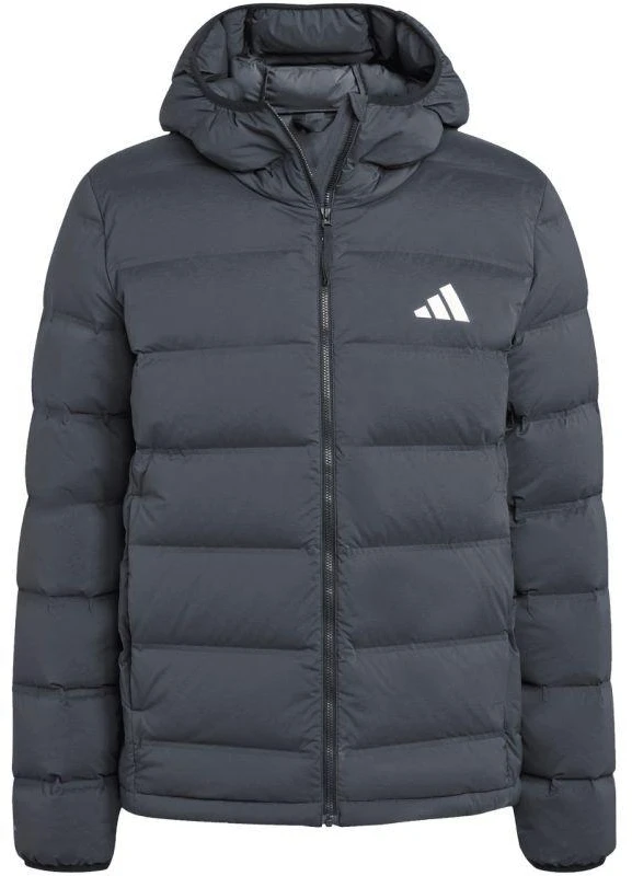Vyriška adidas Helionic Climawarm tamprumo striukė su gobtuvu, juoda JN2114