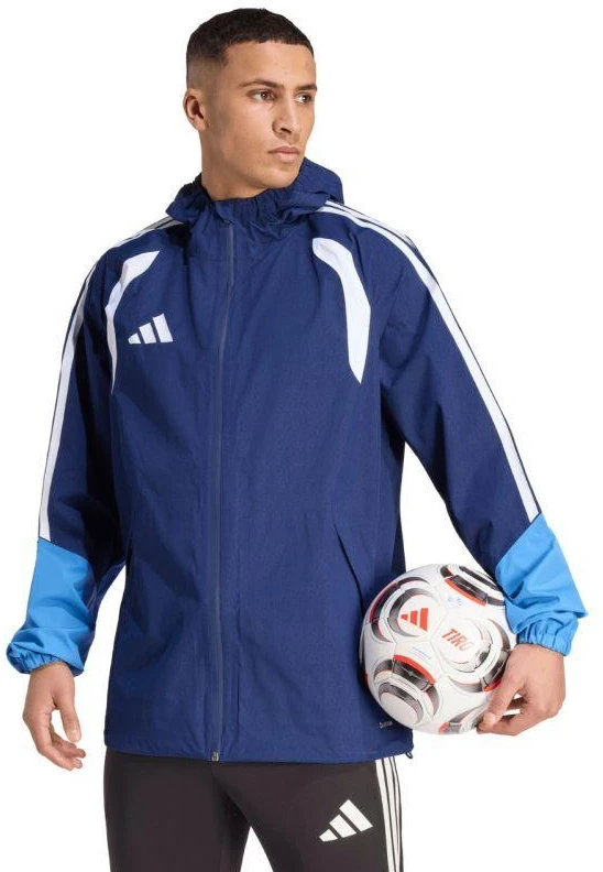 Vyriška adidas Tiro 26 lietaus striukė, tamsiai mėlyna JY8963