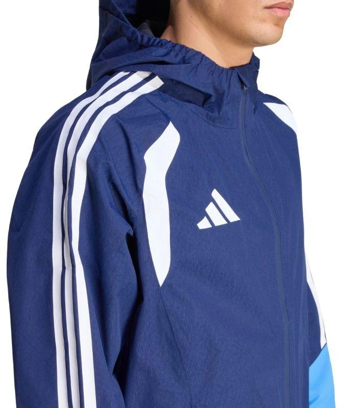 Vyriška adidas Tiro 26 lietaus striukė, tamsiai mėlyna JY8963