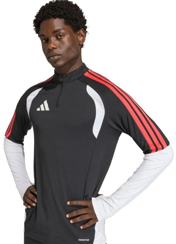 Vyriška adidas Tiro 26 Varžybų treniruočių palaidinė, juoda, balta ir raudona KA7560