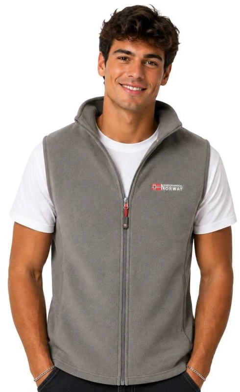 Vyriška flisinė liemenė Geographical Norway VUG, tamsiai pilka
