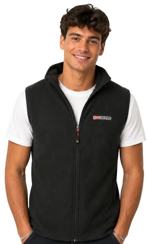 Vyriška flisinė liemenė Geographical Norway, juoda