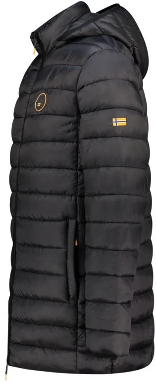 Vyriška ilga striukė su gobtuvu Geographical Norway, juoda
