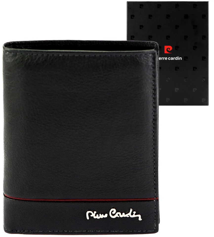 Vyriška odinė piniginė Pierre Cardin YS605 326 juoda