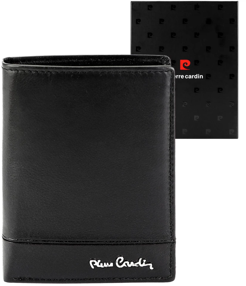 Vyriška odinė piniginė Pierre Cardin YS605 326 juoda