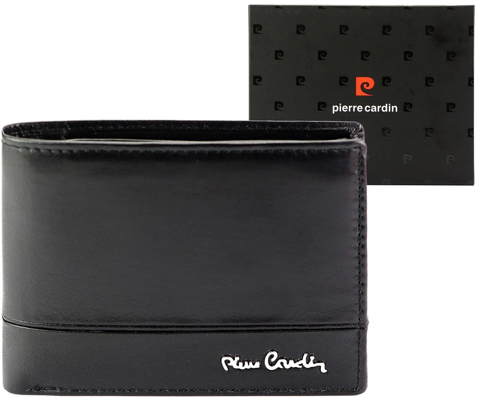 Vyriška odinė piniginė Pierre Cardin YS605 8806 juoda