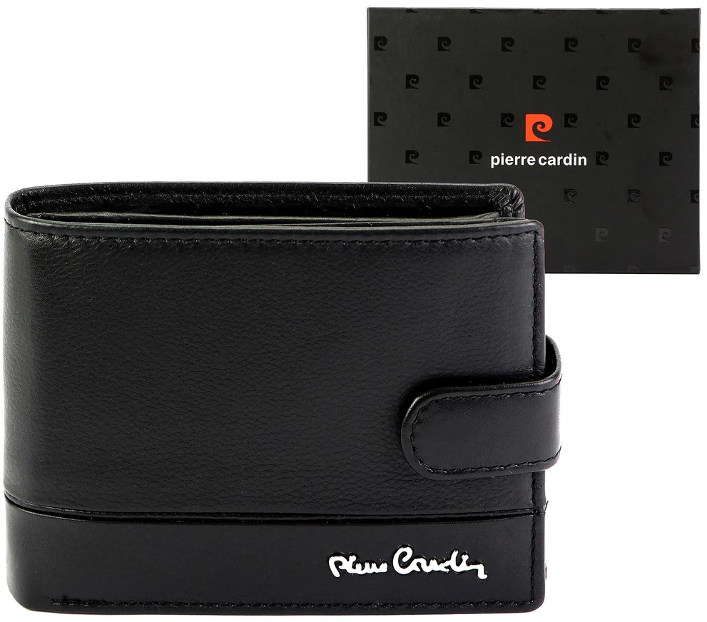 Vyriška odinė piniginė Pierre Cardin YS605 324A juoda