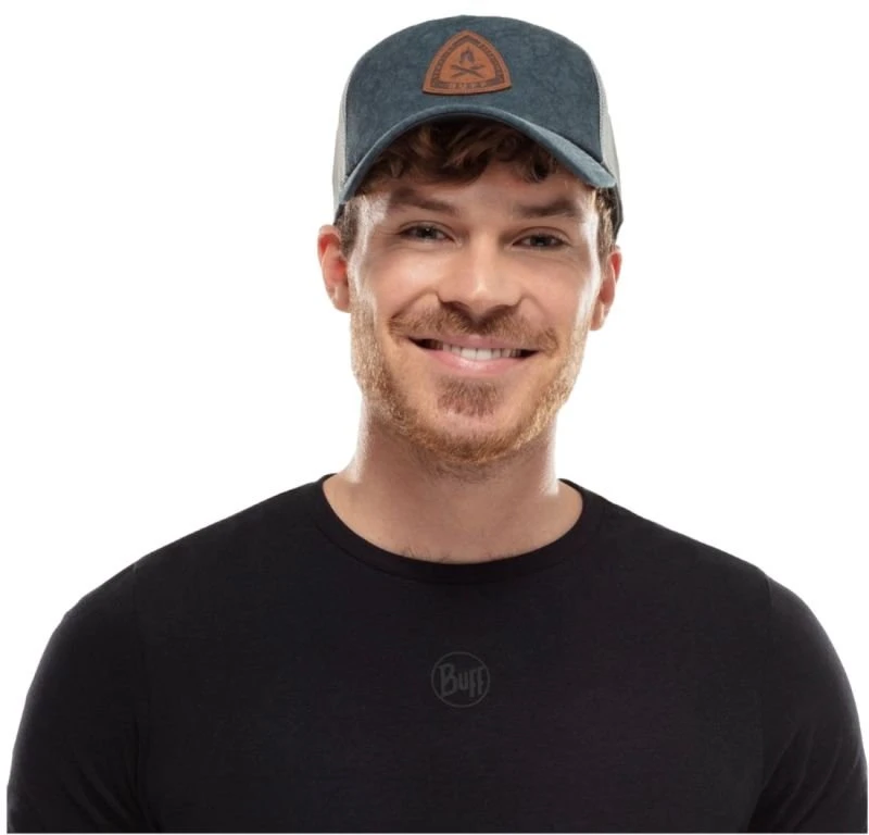 Vyriška kepurė su snapeliu Buff Trucker Cap, mėlyna