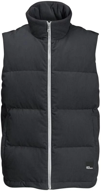 Vyriška liemenė su užtrauktuku Jack Wolfskin Nature Corduroy, juoda