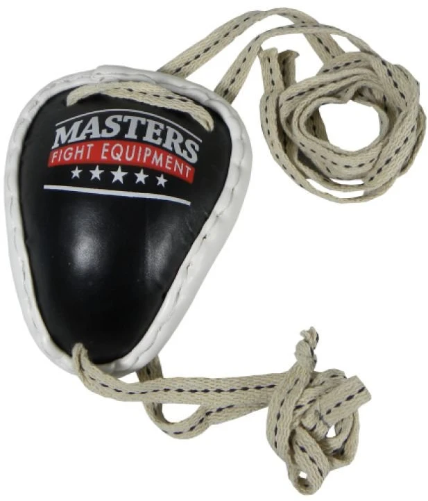 Vyriška metalinė kirkšnių apsauga Masters S-4 Thai, juoda