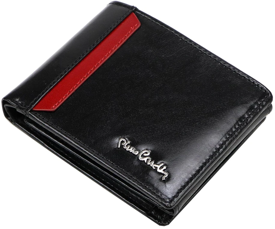 Vyriška natūralios odos piniginė Pierre Cardin YS610 324, juoda