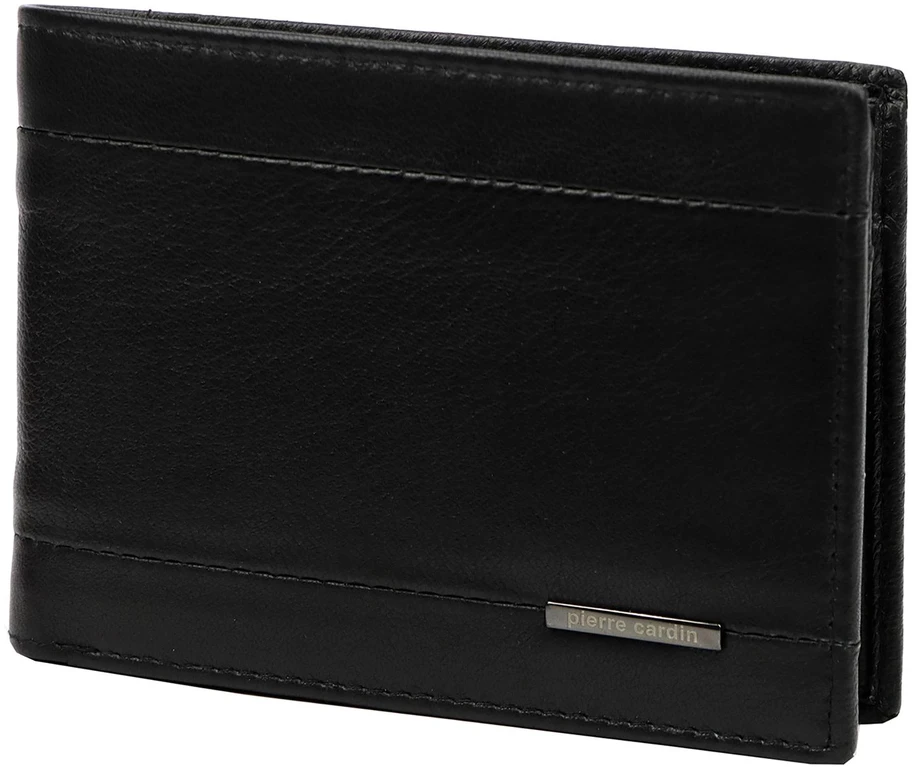 Vyriška natūralios odos piniginė Pierre Cardin TILAK83 8806, juoda