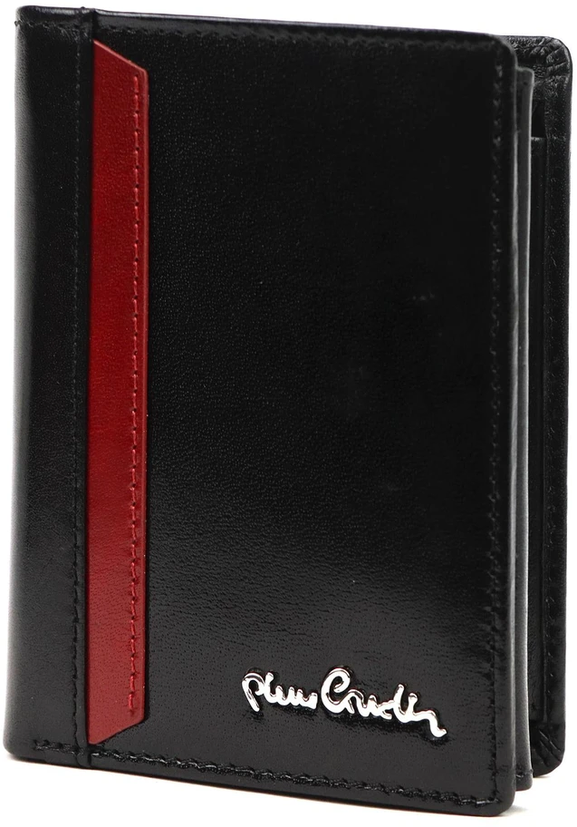 Vyriška natūralios odos piniginė Pierre Cardin YS610 326, juoda